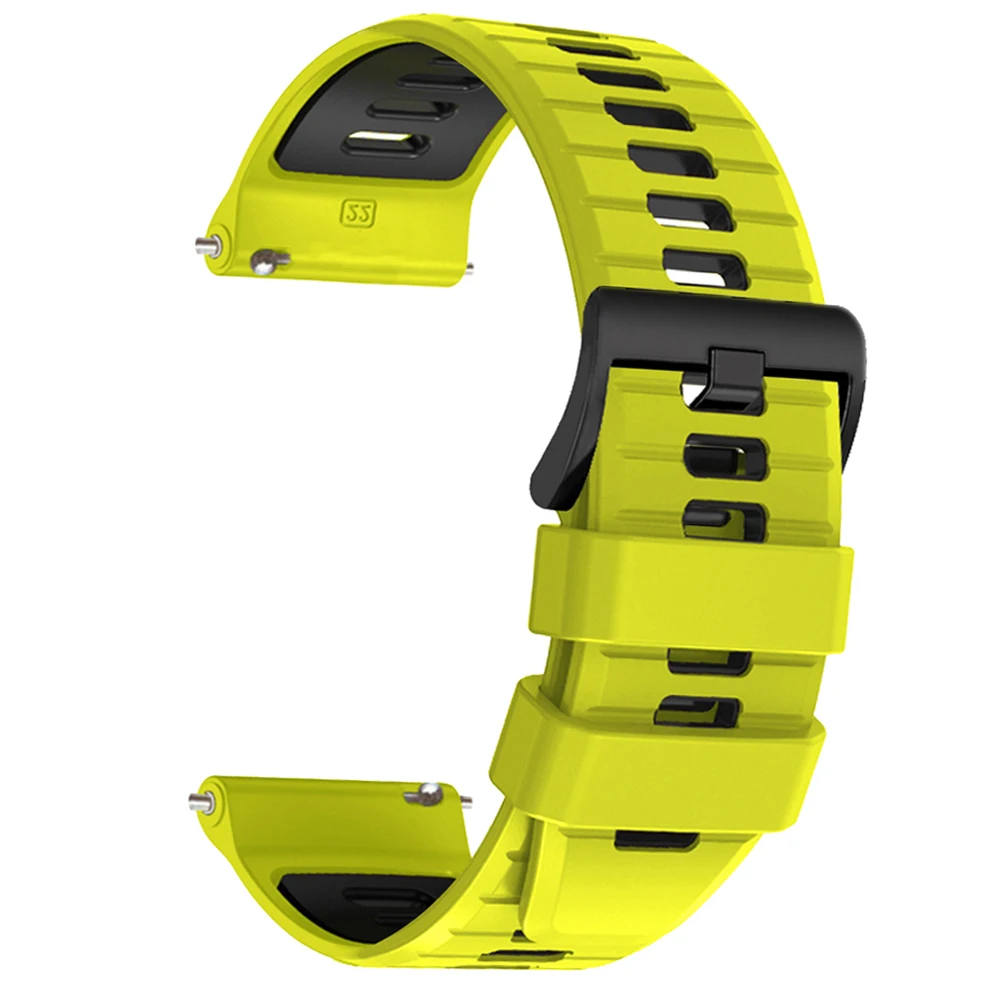 Silicone 22mm Sports Watch Strap - Premium Wristband Replacement