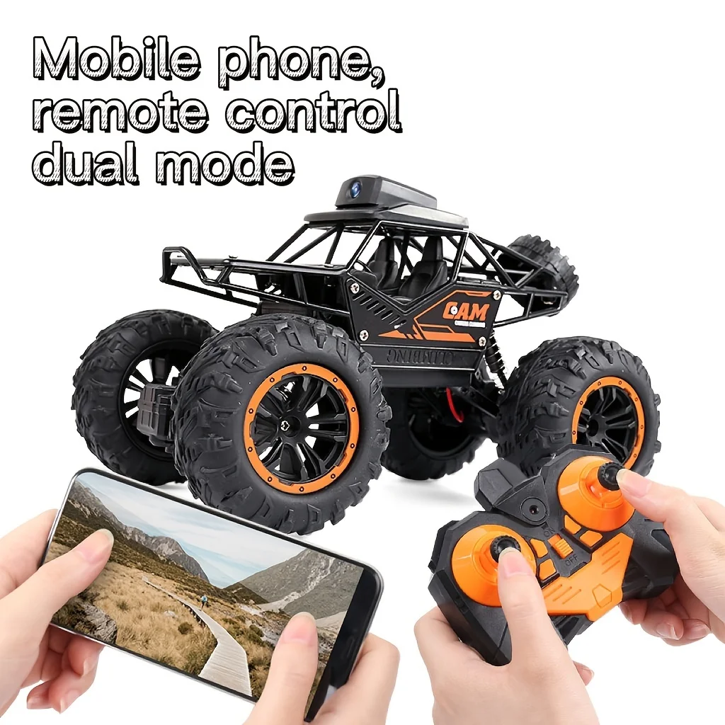 New RC Remote Control Electric Car With Camera, Alloy Remote Control Off-road Climbing Toy Car 2