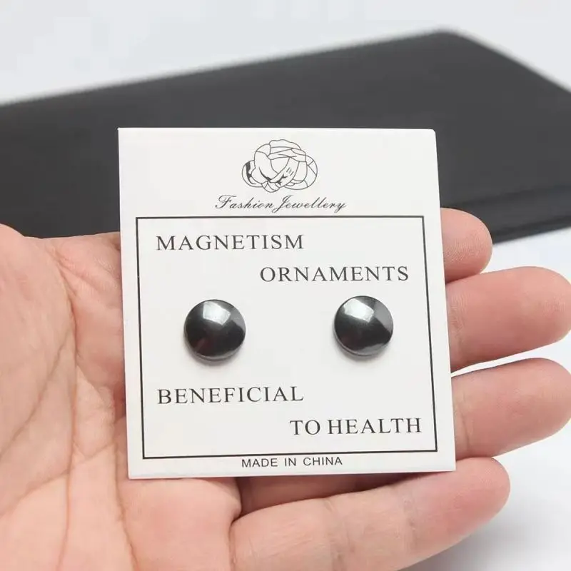 Anime Jujutsu Kaisen Geto Suguru Cosplay Magnetic Earrings Unisex Black Earless Piercing Magnet Ear Clips Jewelry Accessories