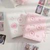 Kawaii Fluffy A5 Binder Photocard Holder Cute Fish Cake Embroidery Photo Cards Storage Book Stationary 4