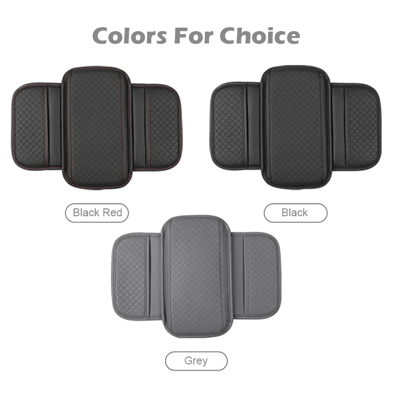 Premium Car Arm Rest Cushion with Storage Pocket - Scratch-Resistant Console Protector
