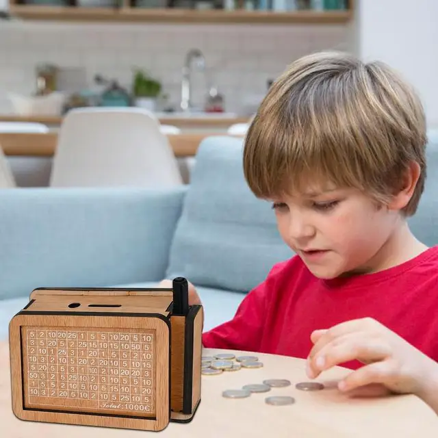 Pénzbiztos A Készpénz Megtakarításhoz Számok Diagramja Pénztárolás Letét Gyermekek Pénz Bank Értelmes Ajándék Otthoni Dekoráció - Image 4