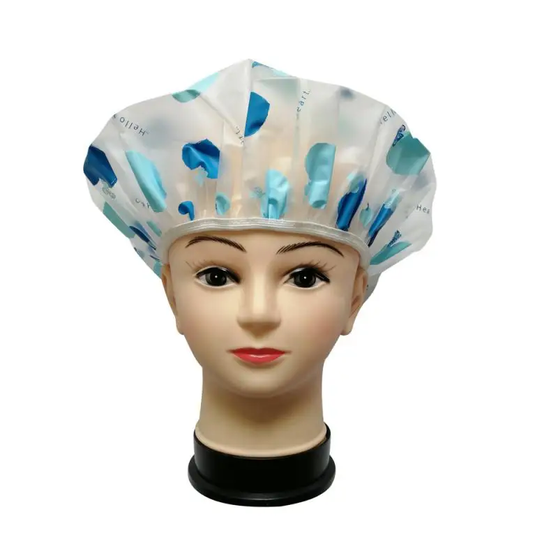 Waterproof Bath Hat Thickened Waterproof And Oil Fume Cap Women Lovely Spa Hair Salon Supplies Shower Cap Bathroom Accessories shower cap waterproof shower cap