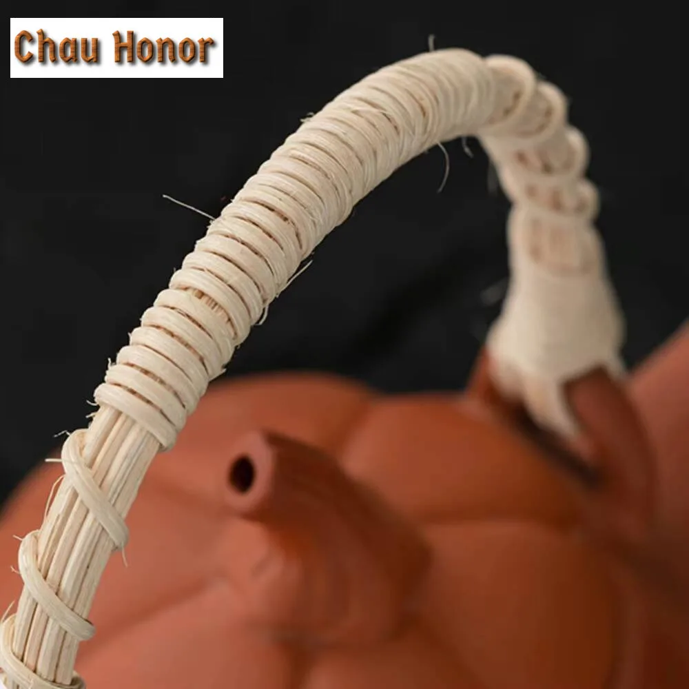 Red Clay Pottery Chinese Boiling Teapot Sand-coated Boiling Water Garden Pear Sand-coated Vermillion Mud Outdoor Charcoal Kettle