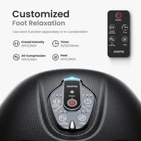 Foot Massager Machine with Heat,  Upgraded Christmas Gifts for Women Men, 3 Heating Levels, Deep Kneading,  Black 2
