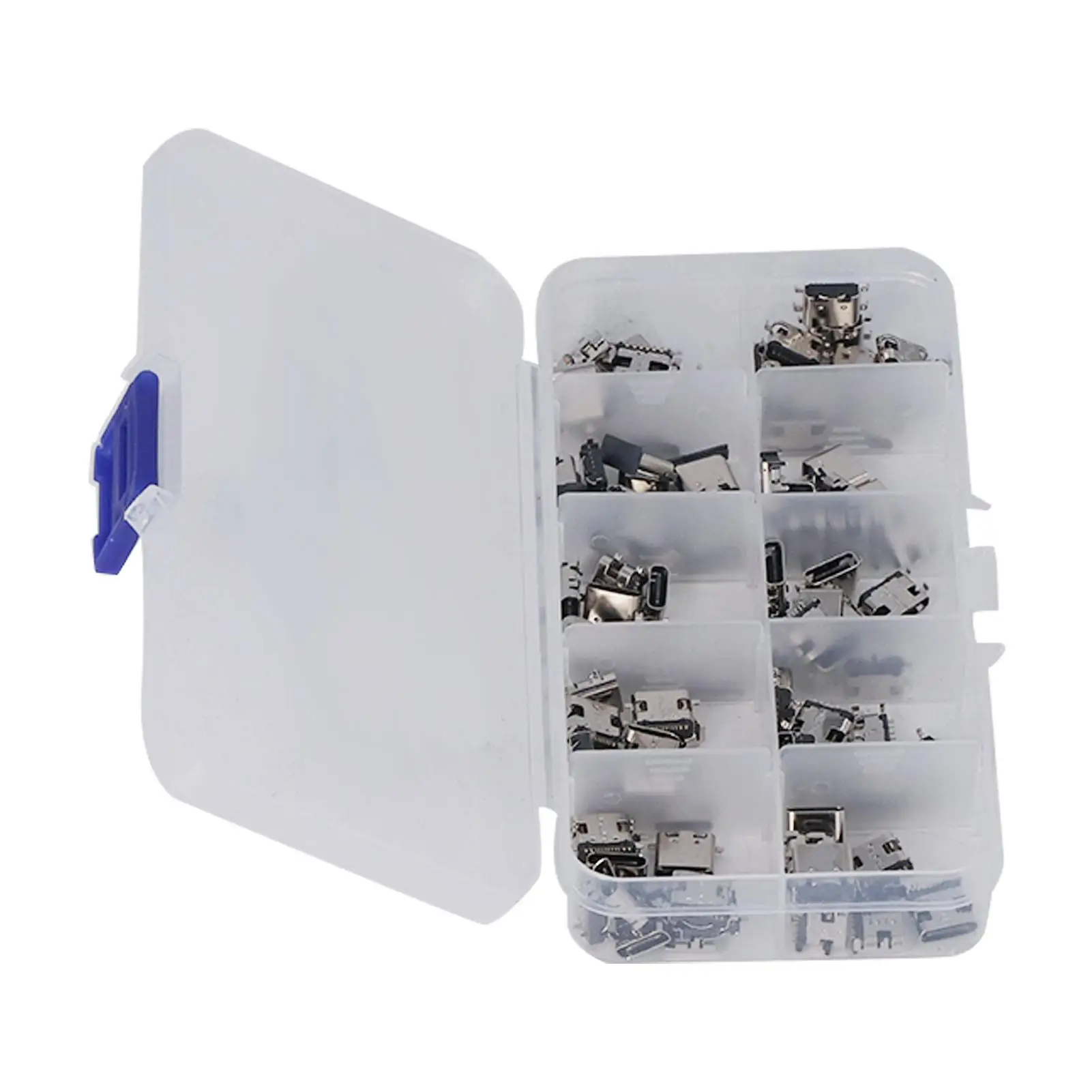 Type C USB Female Plug Connector with Storage Box-for phone Repair Replacement Adapter