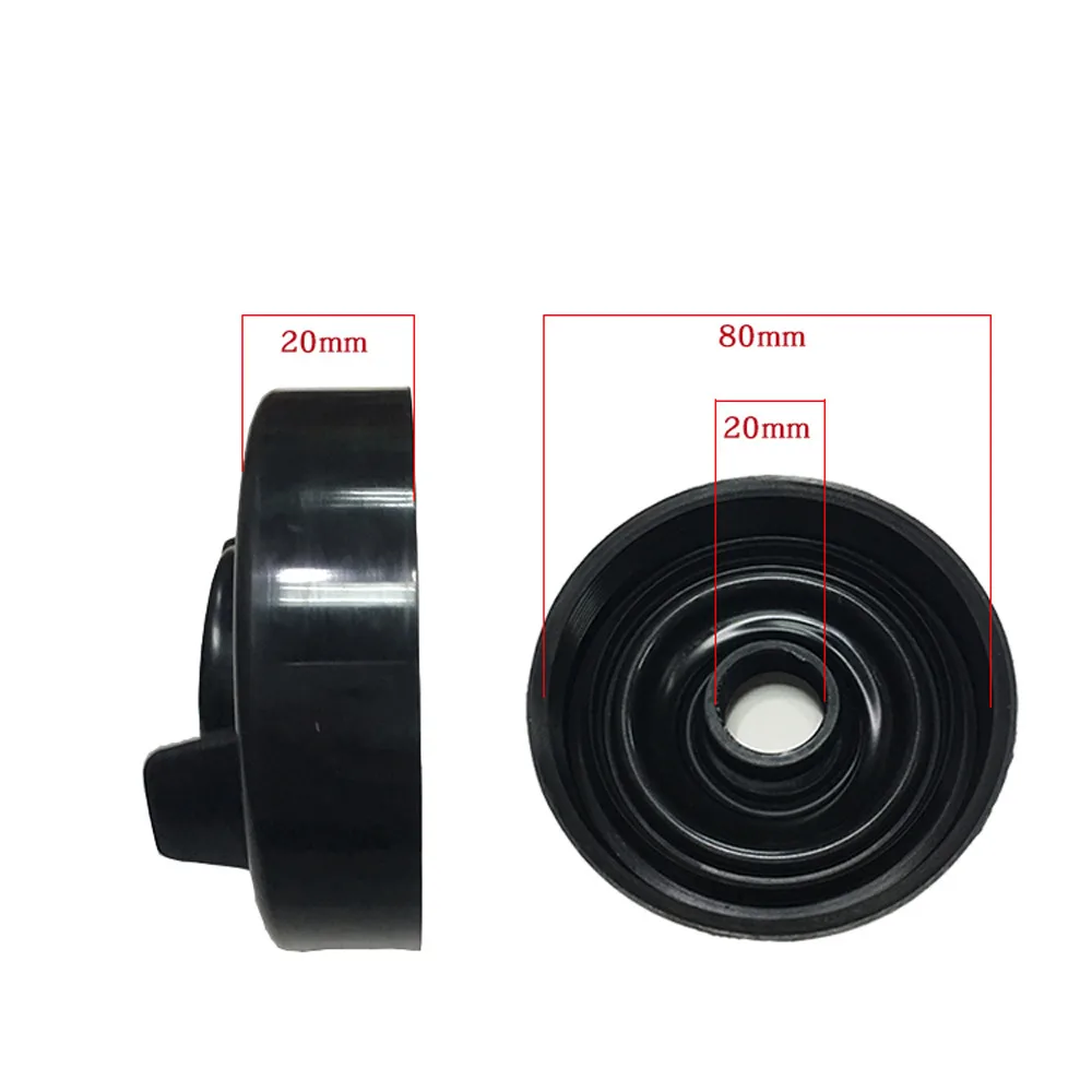 2 個ユニバーサル車のヘッドライトダストカバーキャップ 80