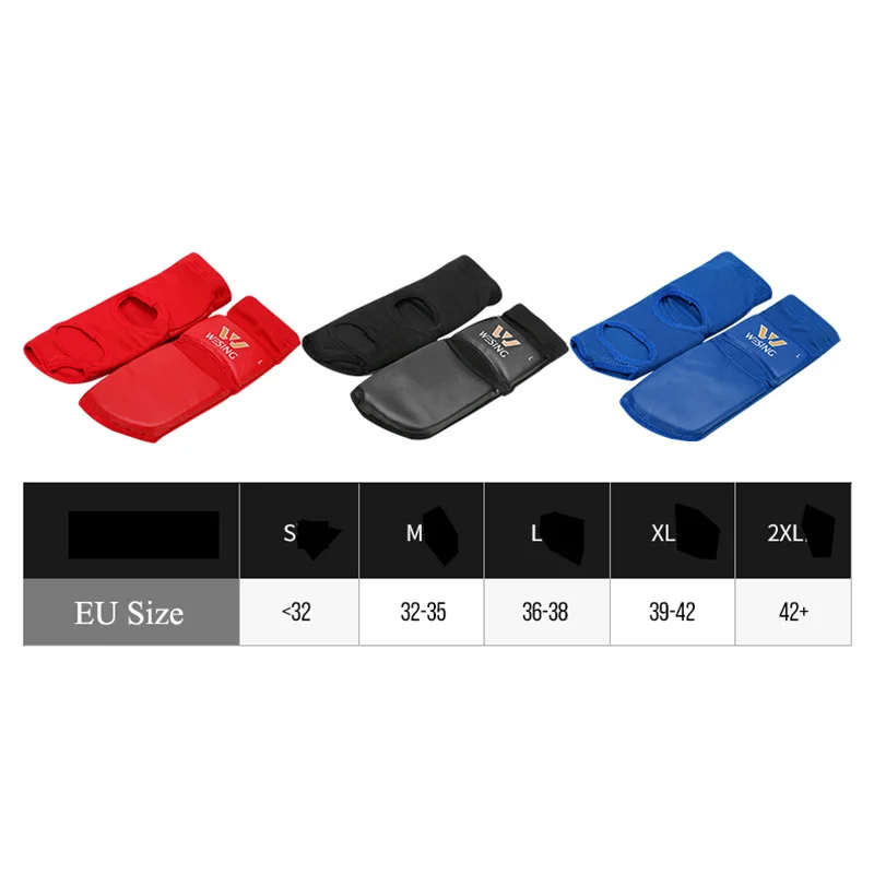 Boxing Foot Guards Wesing PU Leather MMA Boxing Muay Thai Foot Insteps Guards Feet Protector Martial Arts Wushu Sanda Training Protective Gear DEO
