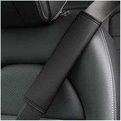 Universal Adjustable Seat Belt Shoulder Pad - Car Safety Strap Protector Cover (Biack)