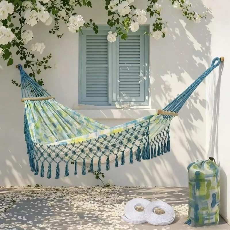 Hamaca Colgante Bohemian con Flecos