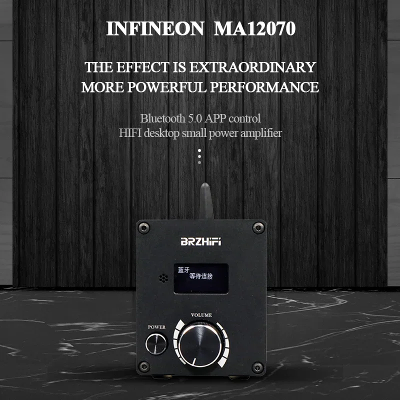 새로운 C50 BT5.0 Infineon MA12070 ES9023 HIFI 게임 카드 디지털 파워 앰프 80W * 2 U 디스크/USB/TF 카드 오디오 파워 앰프