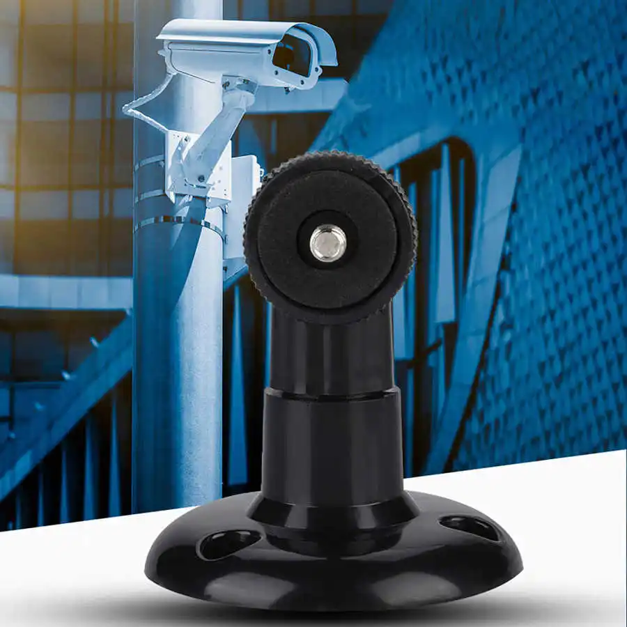 Security Camera Stand Camera Holder Stand Camera Holder Security Wall Mount Bracket Security Camera Bracket Camera Mount Panel Camera Mounting Base Security Camera Mount Portable Mini Surveillance CCTV Camera Stand Wall Mount Bracket 360 Degree Rotatable Camera Support Stand Cam