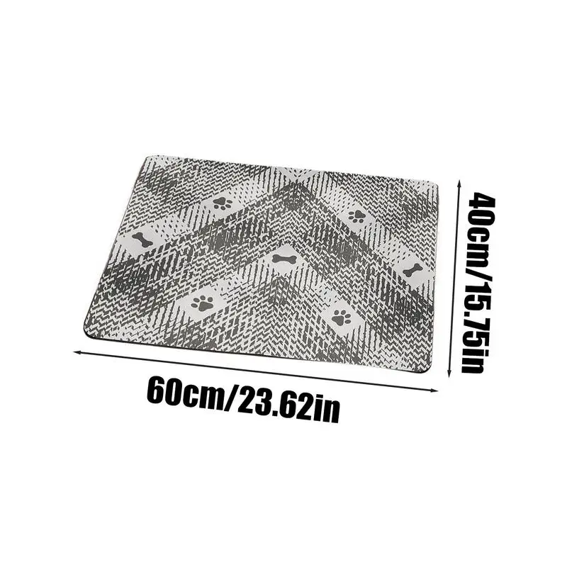Anti-Slip Dog Bowl Mat Waterproof Pet Placemat Absorbent Dog Cat Feeding Mats Waterproof Pet Placemat Quick Dry Water