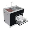 Cost-effective Home Smart Touch Screen Built-in Cabinet Freestanding Dishwasher With Sink 4