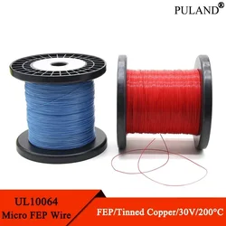 10M/100M UL10064 FEP Wire 40/36/34/32/30/28/26AWG PTFE Plastic Ultra Fine Micro Litz Wires Solder High Conductivity Copper Cable