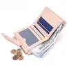 Women Short Wallets PU Leather Female Bifold Purses Cute Bear Card Holder Wallet for Girl Small Zipper Wallet with Coin Purse 2