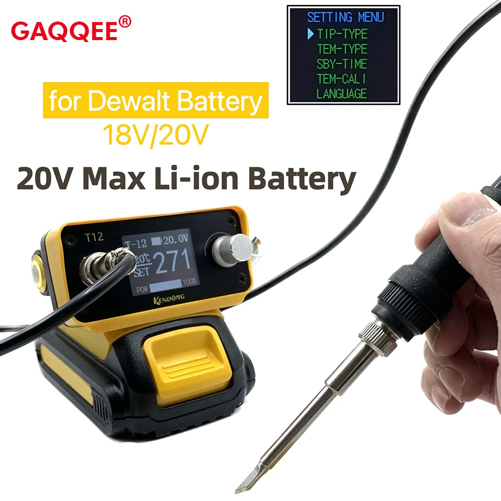 

PTS300D 70W Cordless Soldering Iron Station Electric Solder for Dewalt 20V Max Li-ion Battery for Makita/Milwaukee/Bosch Battery