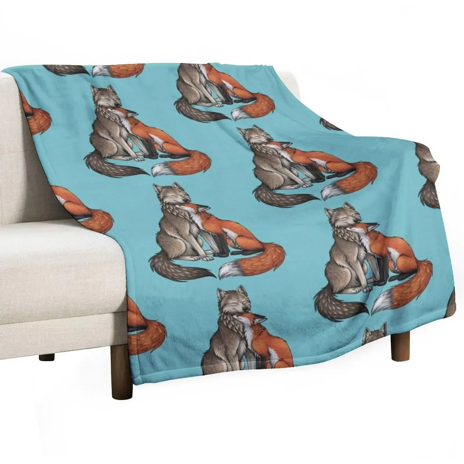 

Плед Wolf & Fox, большие туристические одеяла для диванов