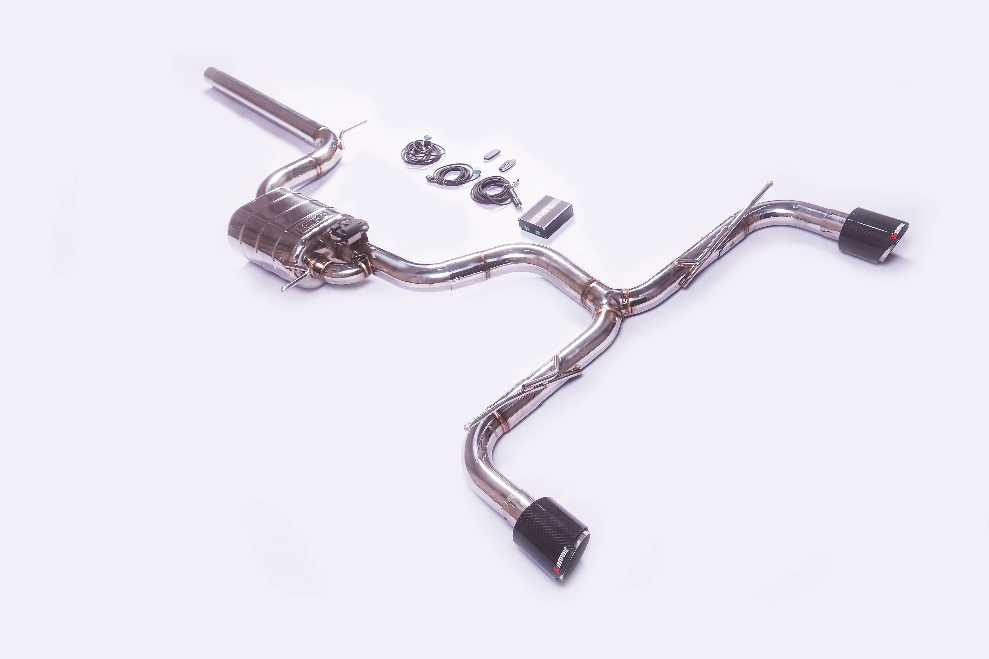 Suitable for Volkswagen Golf 7GTI modified middle end electronic valve remote control valve exhaust pipe downpipe