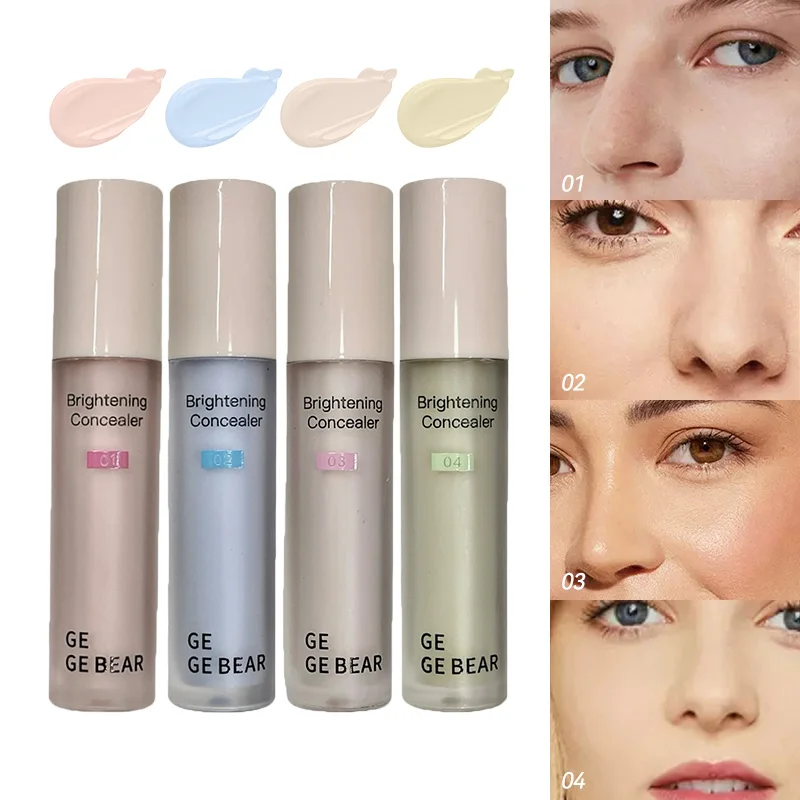 Gege Bear Brightening Concealer - Hydrating, High Coverage, Quick Blending, Water and Sweat Resistant, Summer Essential