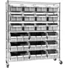 Heavy Duty NSF Bin Rack Solid Steel Wire Shelving Storage Unit, Patented Organizer for Garage, Warehouse, Office, Restauran 1