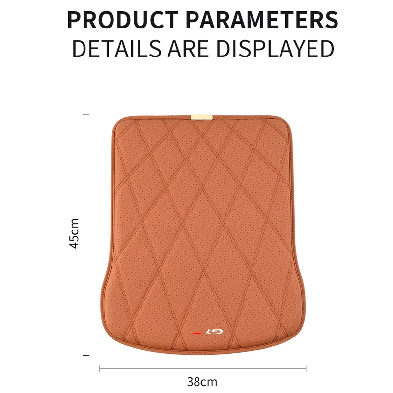 Genuine Leather Car Front Seat Cushion Anti-slip Breathable Car Seat Cushion Protective Cover For Peugeot Gt Gtline 2011