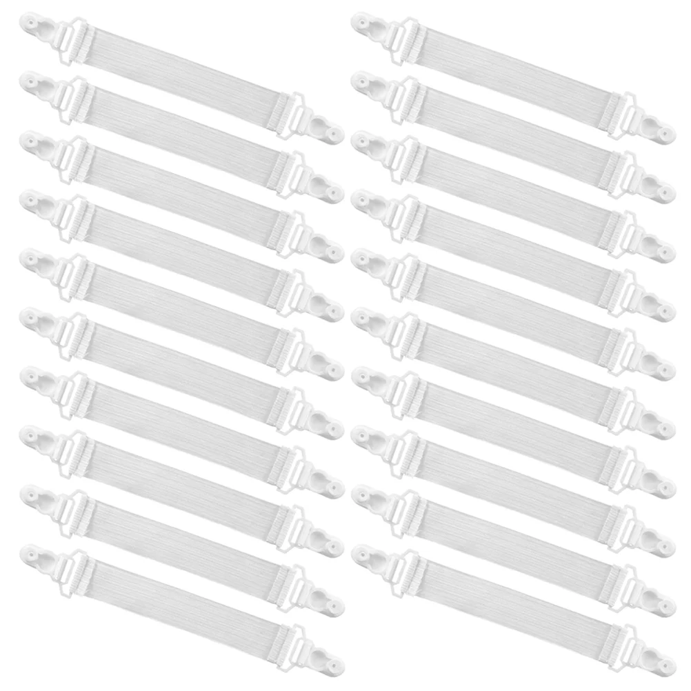 

20pcs Bed Sheet Fasteners Bed Sheet Holder Straps Mattress Sheet Clips Straps