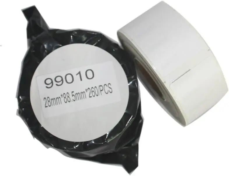 99010 라벨 Dymo 라벨라이터용 감열지 작업, 400 450 450 터보 프린터 SLP 440 450, 롤 당 130 개, 28mm x 89mm