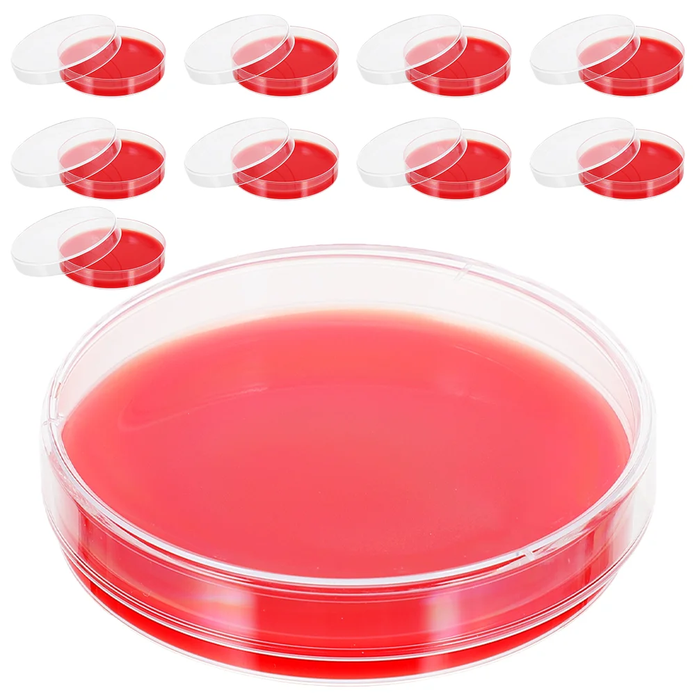 

10pcs Infusion Agar Plates Blood Agar Culture Medium Laboratory Equipment
