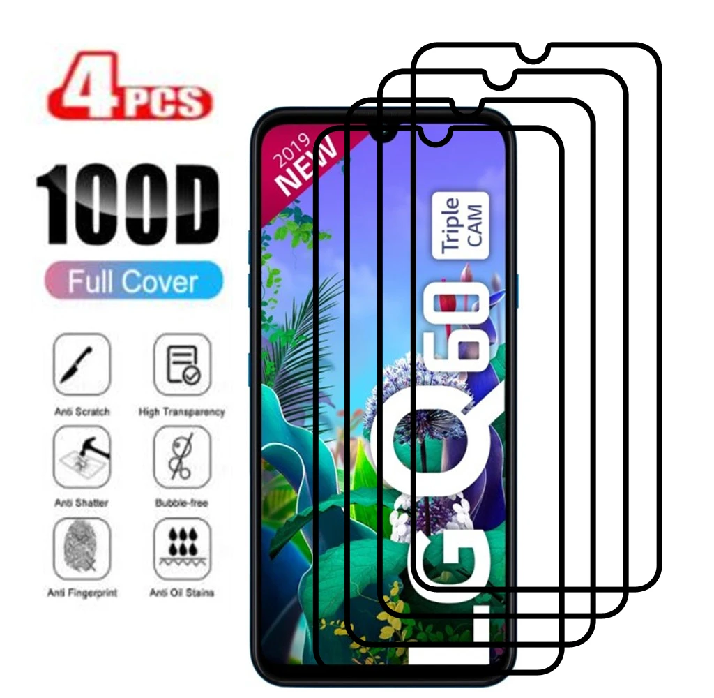 Pellicola Protettiva Per Schermo In Vetro Temperato 4 Pezzi Per Lg Q60 2019 Per Lg K50 X6 2019 Pellicola Protettiva Antigraffio In Vetro Hd