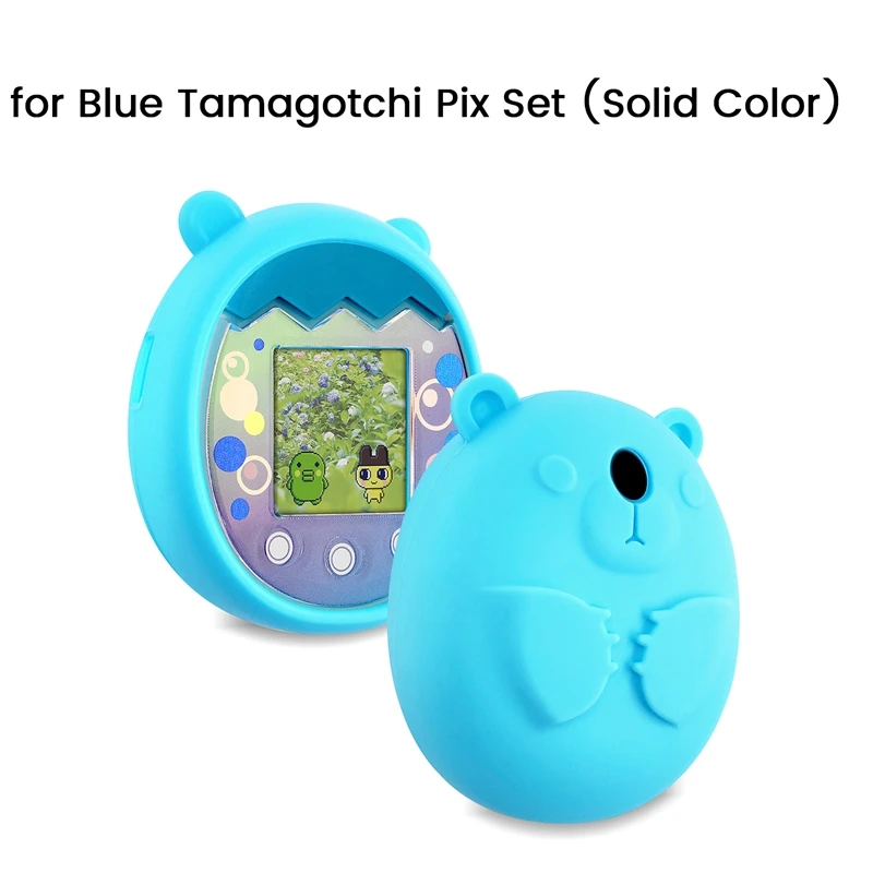 Silicone Case For Tamagotchi Pix Virtual Electronic Pet Machine Protective Cover Shell Waterproof Case With Lanyard 5