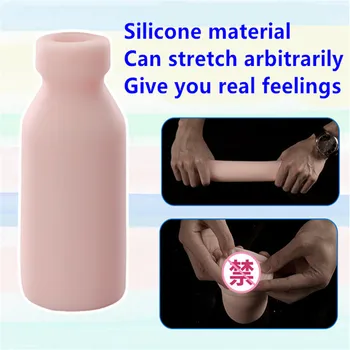 Pocket Silicone Pron Oral Sex Toys for Men Adult 18+ Strong Sucking Male Masturbation Cup Real Vagina Male Masturbators 4