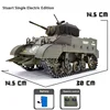 Coolbank Stuart M5a1 Electric Remote Control Tank Simulation Military Model Toy 360 ° Battery Rotating Children's Toy Gift 6