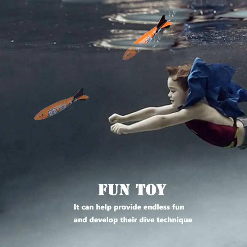 Package Summer Torpedo Rocket Throwing Toy Lustiges Schwimmbad-Tauchspieh3 