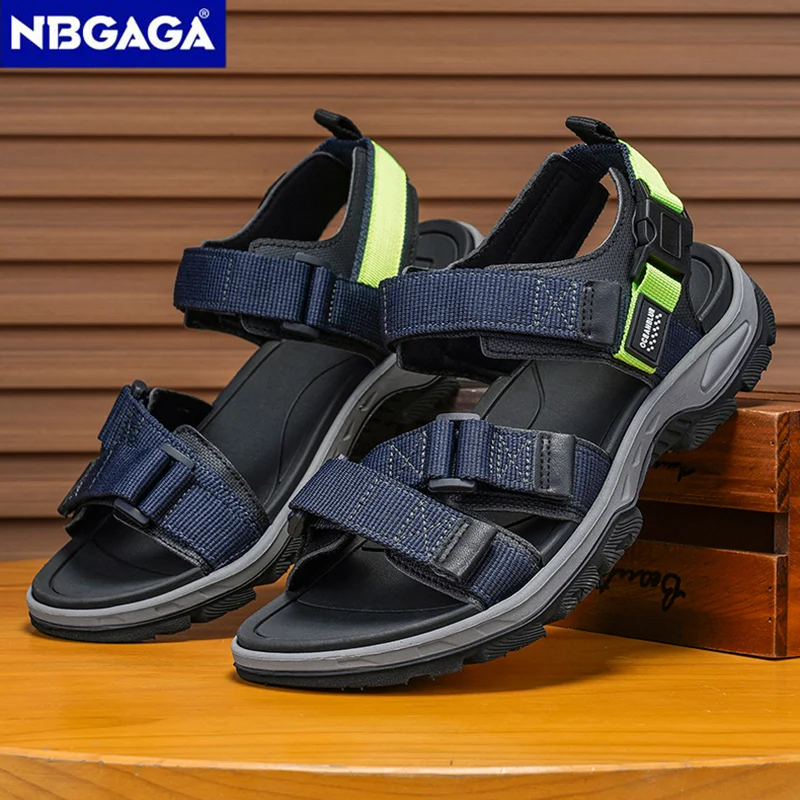 Summer Men's Sandals Trendy Casual Outdoor Sport Shoes for Holidays Beach Breathable Wear-Resistant Hiking & Walking Sandals - 3