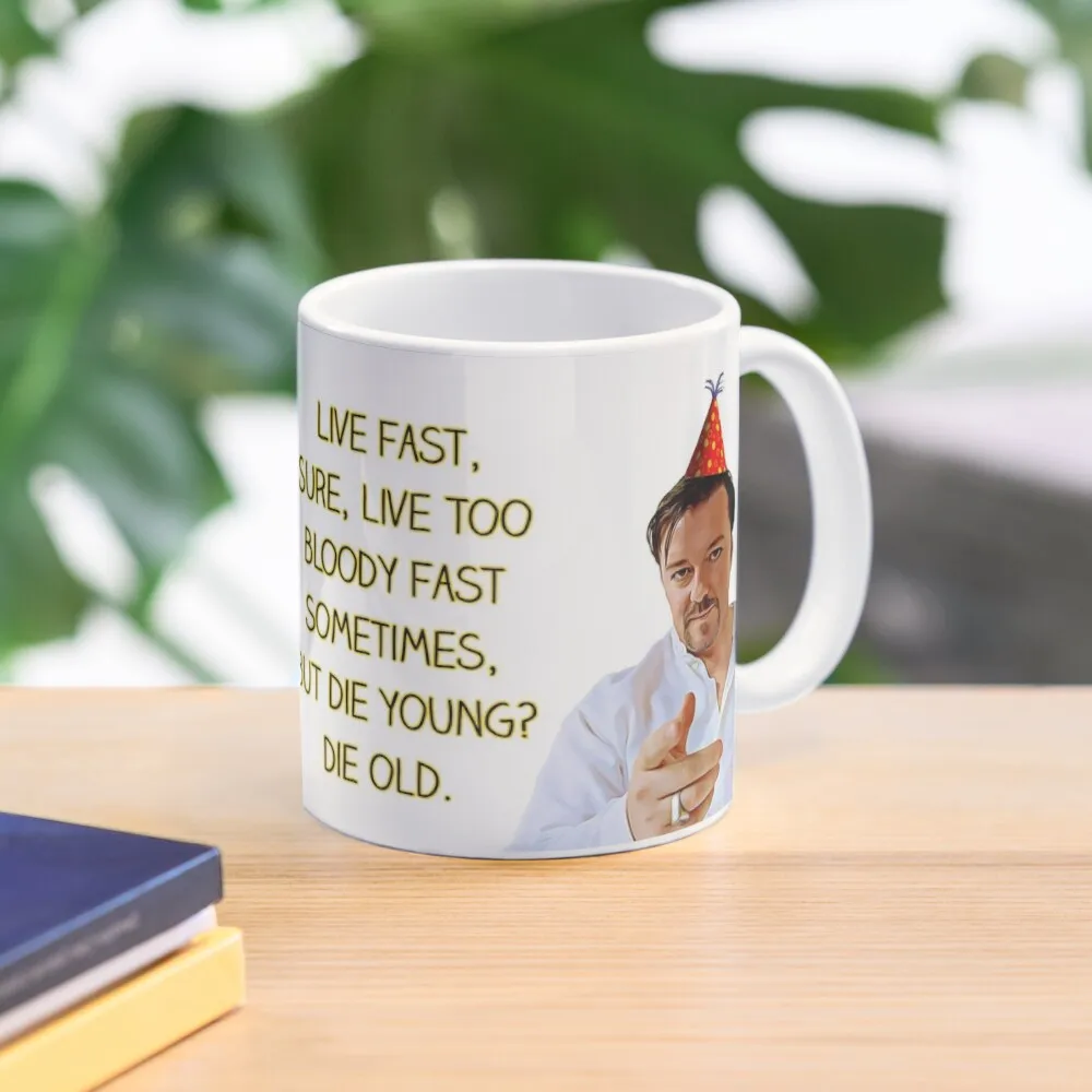 

The Office UK, David Brent, Birthday Coffee Mug Funny Cups Porcelain Customs Thermo Cups For Mug