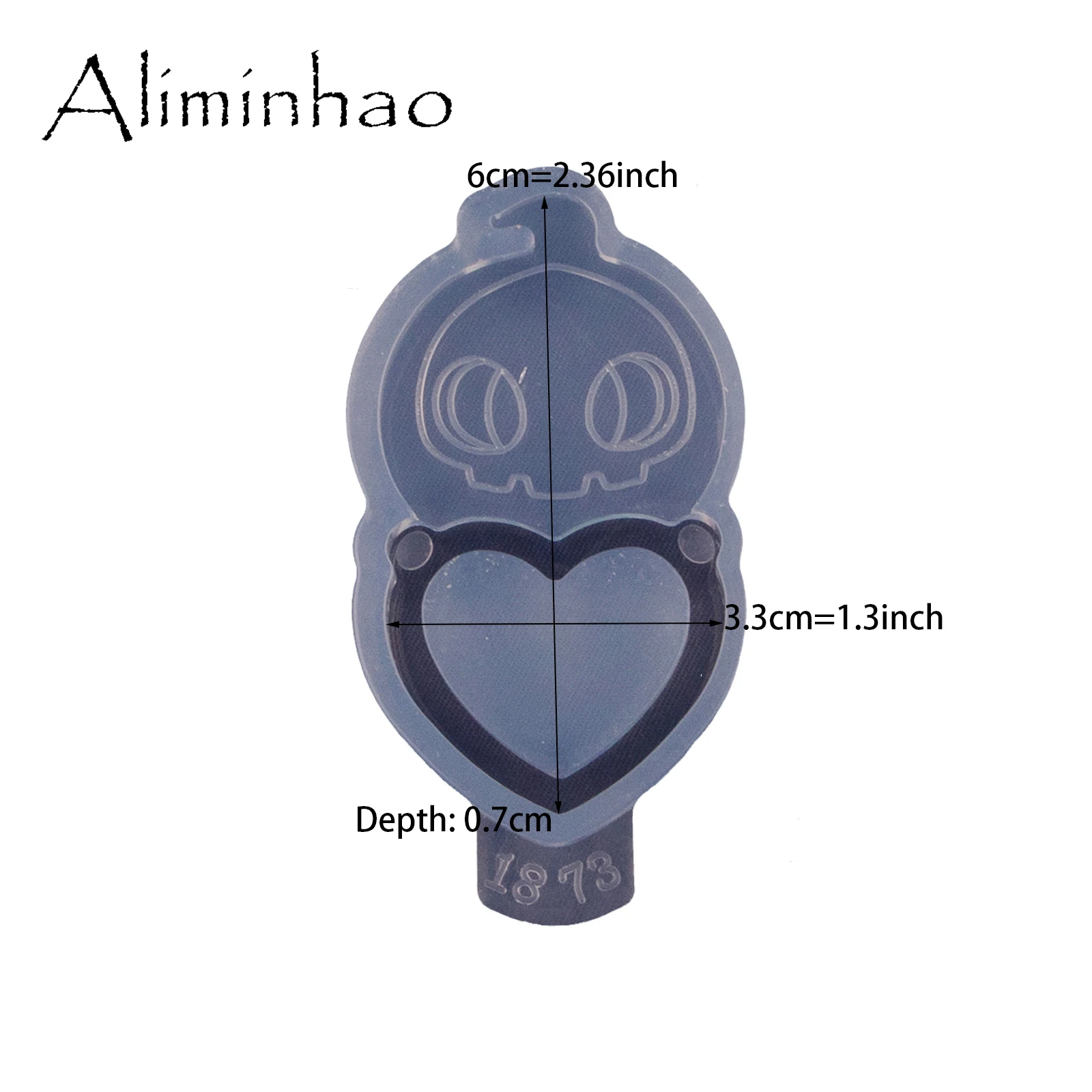 Dy1853 Anime Tier mit Herz Harz Shaker Formen Schmuck DIY handgemachte Charms Schlüssel bund Herstellung Anhänger Gussform – Detail 15