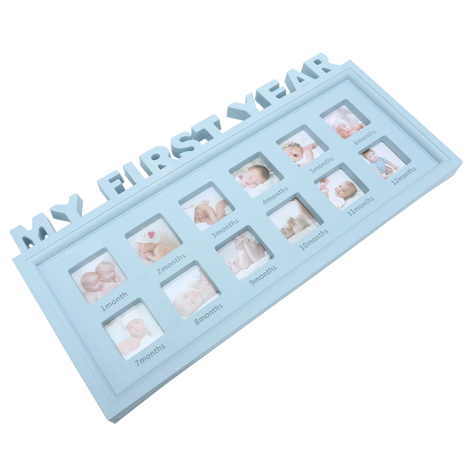 Baby First Year Picture Frame 12 Month Milestone Photo Frame Baby Shower Gift baby picture frame 12 month photo frame
