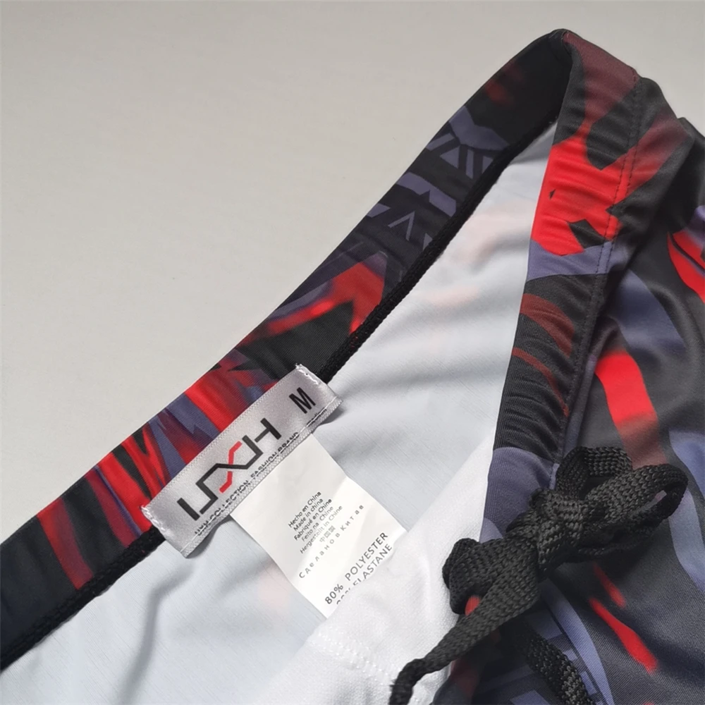 Mens Swim Trunks Push-Up Multicolor Boxer Shorts