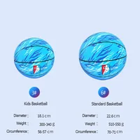 Rubber Basketball Outdoor Indoor Kid Entertainment Play Game Basketball Needle Inflate Ball Teen Adult Team Sport Match Training 2