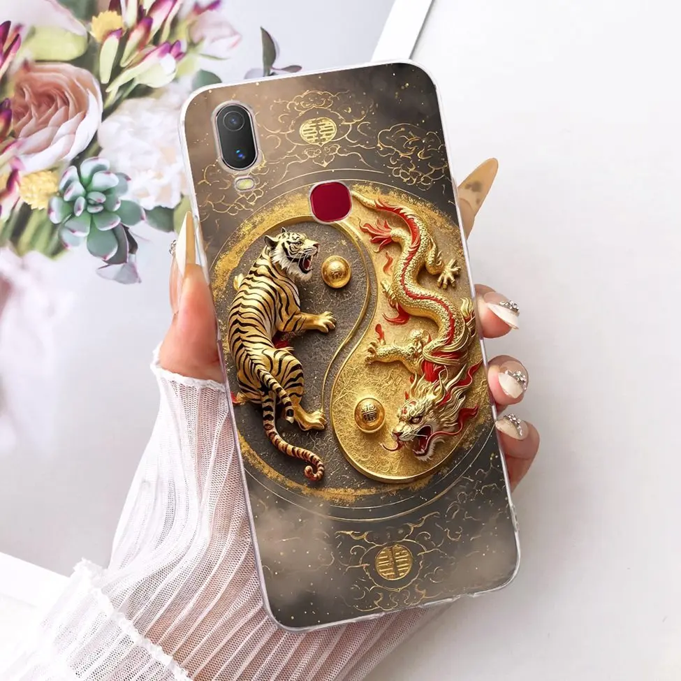 Clear Cute Cat Floral Soft Back Cover - Luxury Painted Design