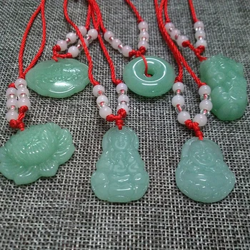 White Jade Lotus Pendant Necklace 1