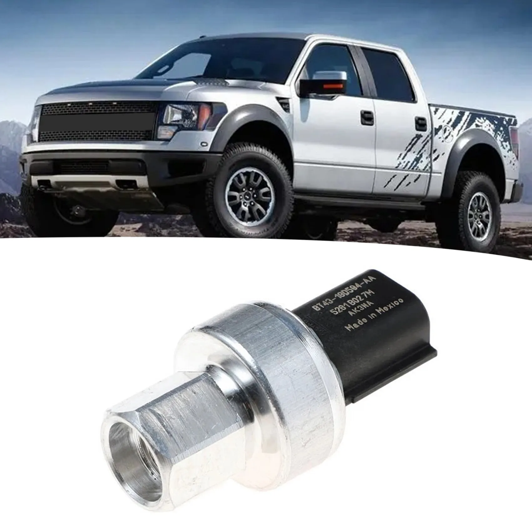 BT4319D594AA A/C Pressure Switch Sensor Air Conditioning Pressure Sensor for Ford F-150 F150 2009-2014 BT43-19D594-AA