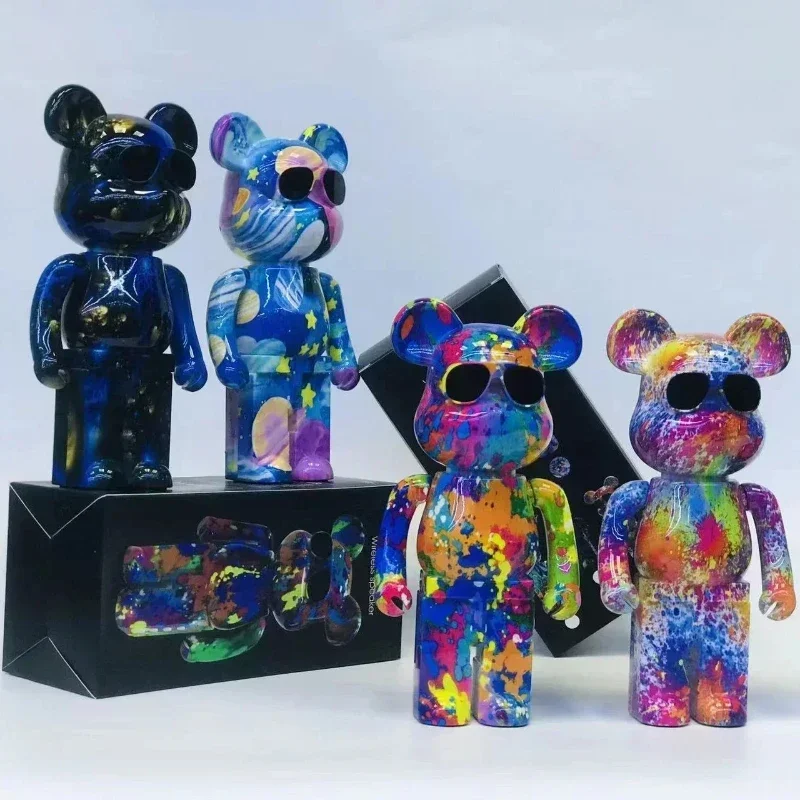 Graffiti Violent Bear Bluetooth Audio Home Decoration Card Small Audio Trend Teddy Bear Birthday Speaker Boy Gift