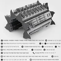 128 in 1 Precision Screwdriver Set Magnetic Phillips Torx Screw Driver Bits Portable Professional Electronic Repair Tool Set 2