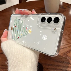 Festive Christmas Tree Print Soft Phone Case Cover - Galaxy S26+ (A925)