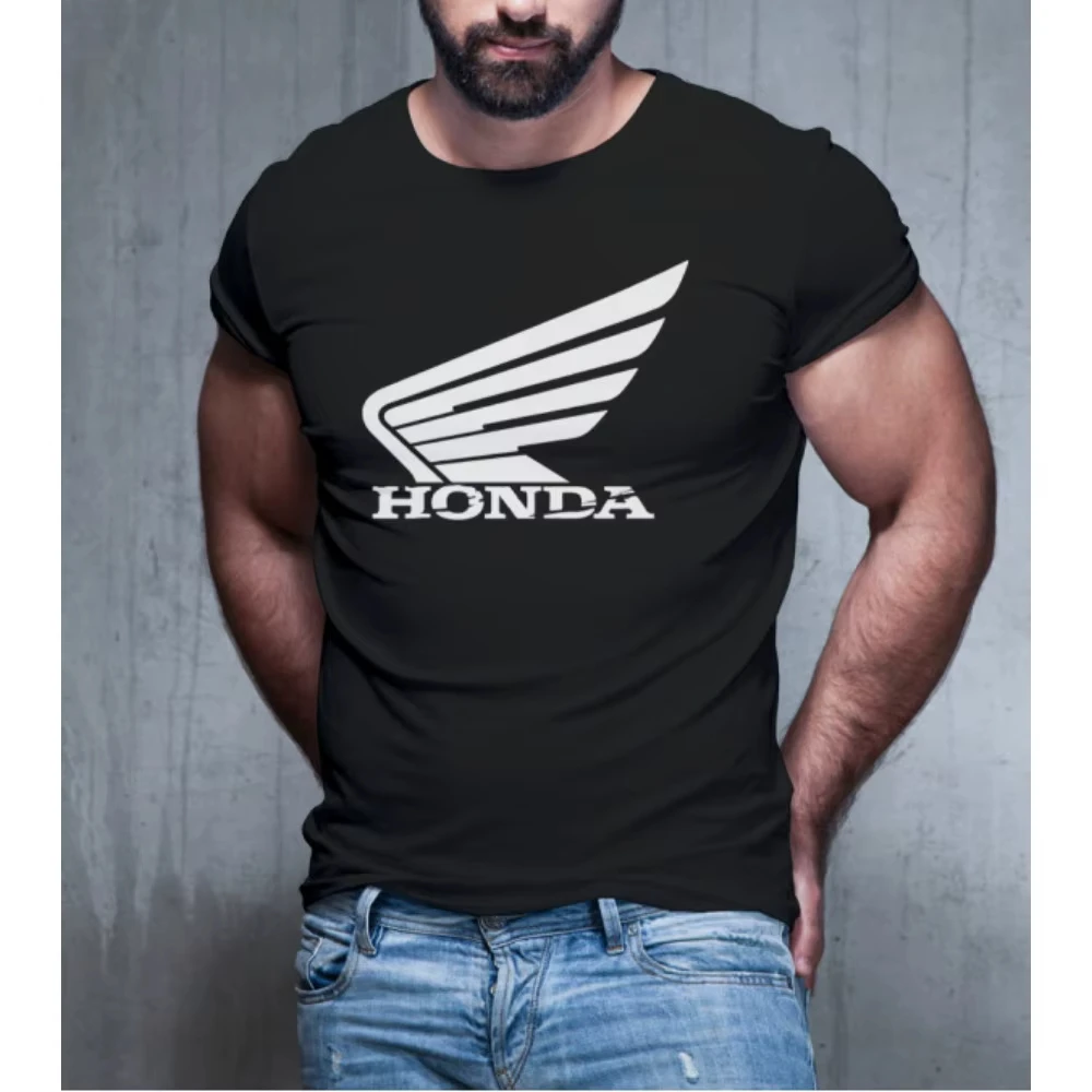혼다 2026 새로운 핫 남성 및 여성 티셔츠 개성 티셔츠 여름 캐주얼 오토바이 라이딩 오프로드 봄 레이싱 스포츠 탑