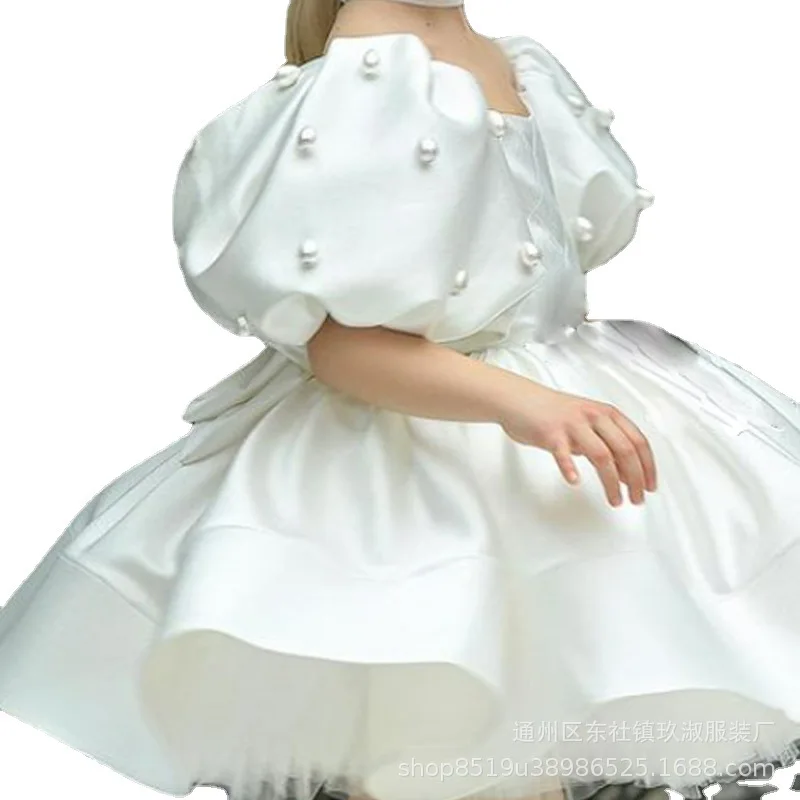 

Children's Princess Dress Poncho Fashion Evening Dress Wedding Flower Girl Dress 3-12Y