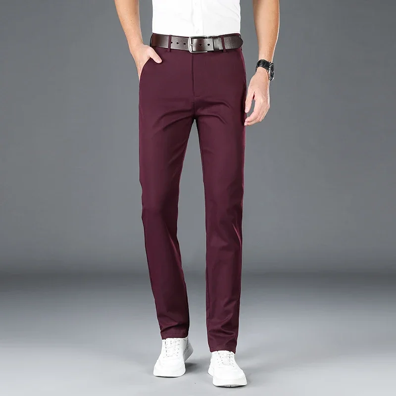 Spring Autumn Men's Casual Pants Man Slim Fit Chinos Fashion Trousers Male Formal Trousers Brand Clothing Plus Size 30-40 casual pants,formal trousers