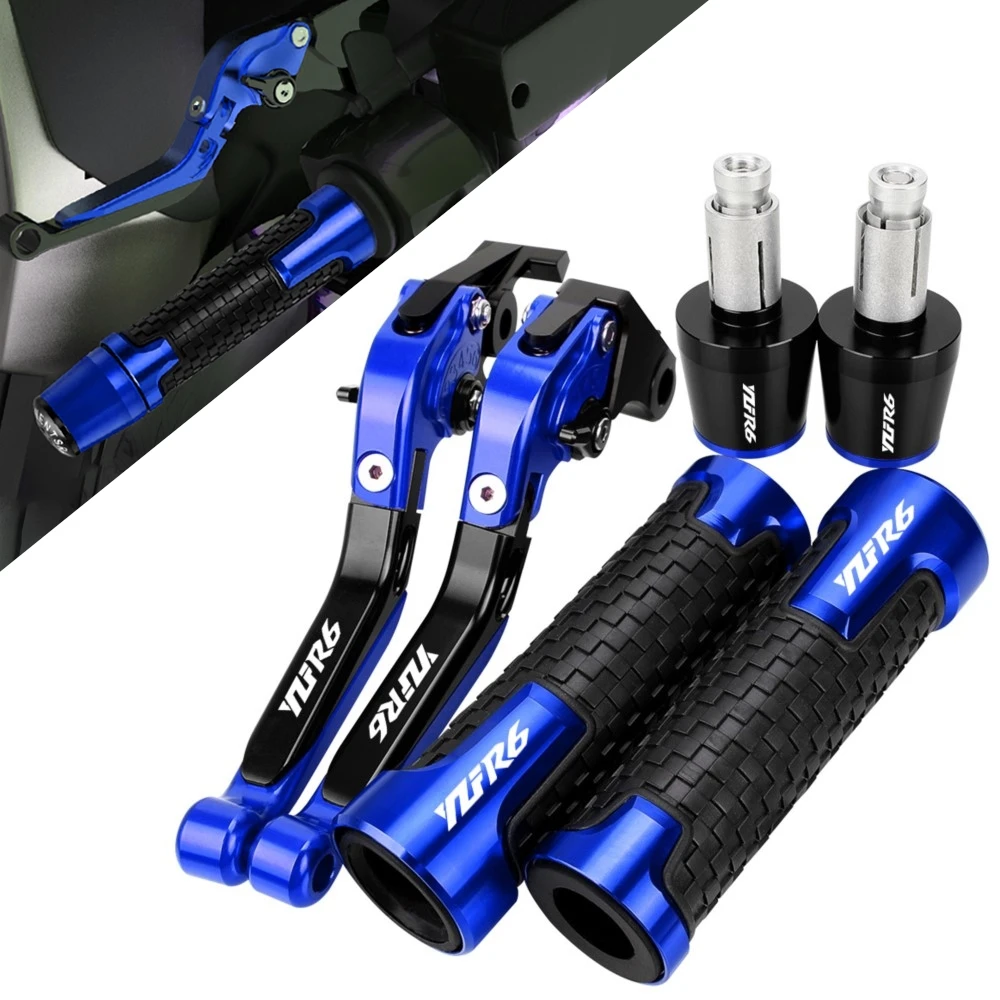 

For YAMAHA YZFR6 YZF-R6 2005-2016 2015 2014 Motorcycle Accessories Extendable Adjustable Brake Clutch Levers Handlebar Grip Ends